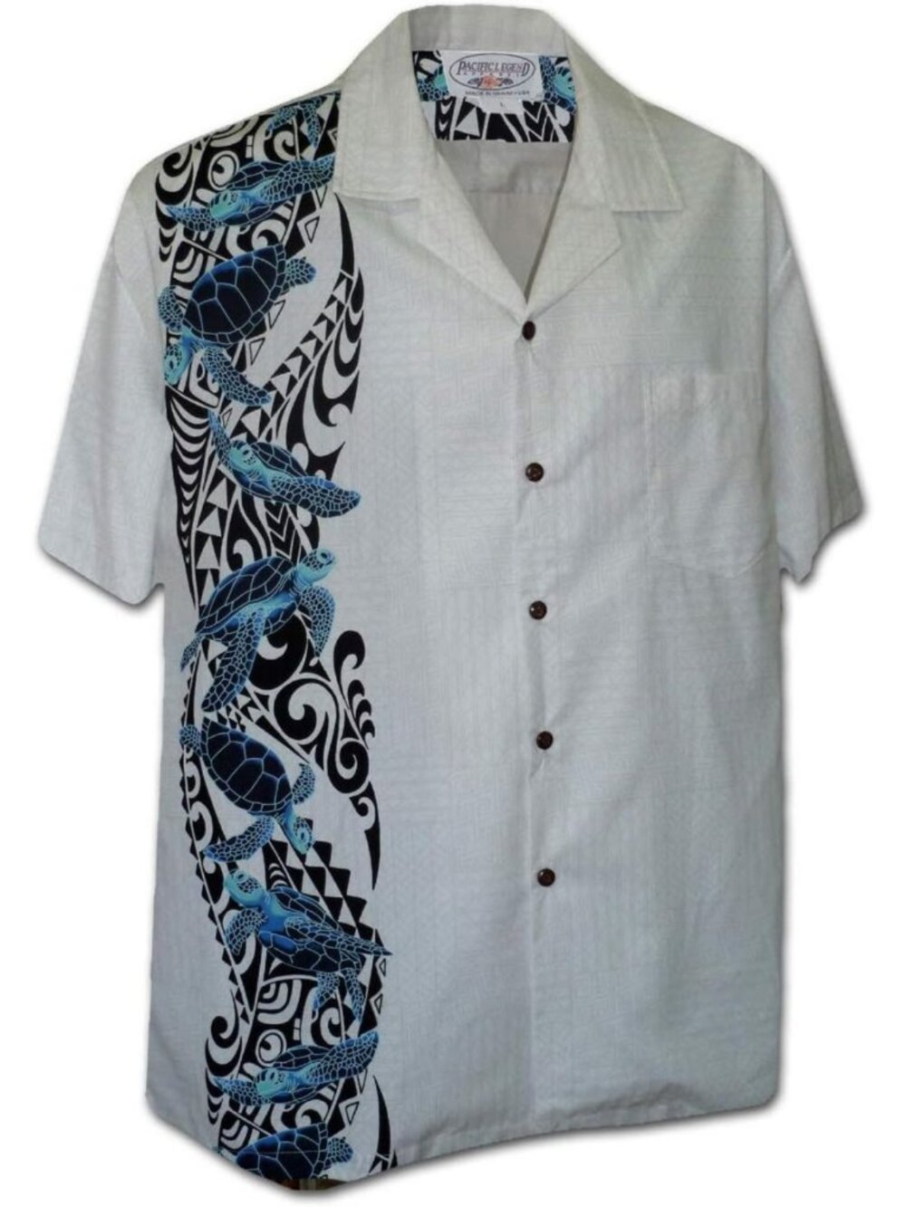 Men's Aloha Shirt with Hawaiian Honu Print | Casual Beachwear, Summer Style